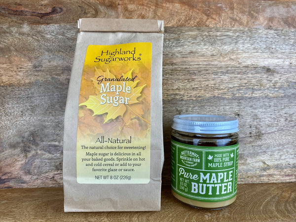 Highland Sugarworks Maple Sugar & Butternut Mountain Farm Maple Butter